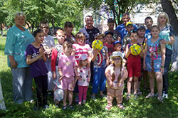 Очільники обласної федерації футболу завітали до міської дитячої клінічної лікарні 
